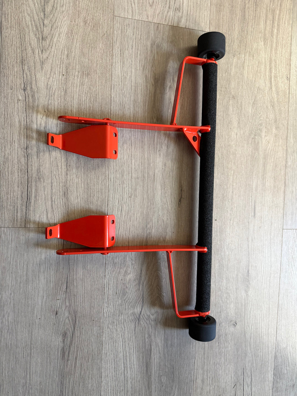 Orange Raptor 700  grab bar with wheels