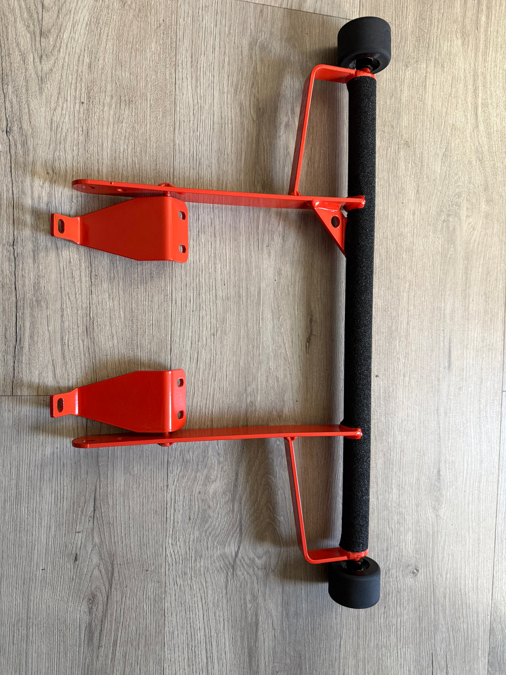 Orange Raptor 700  grab bar with wheels