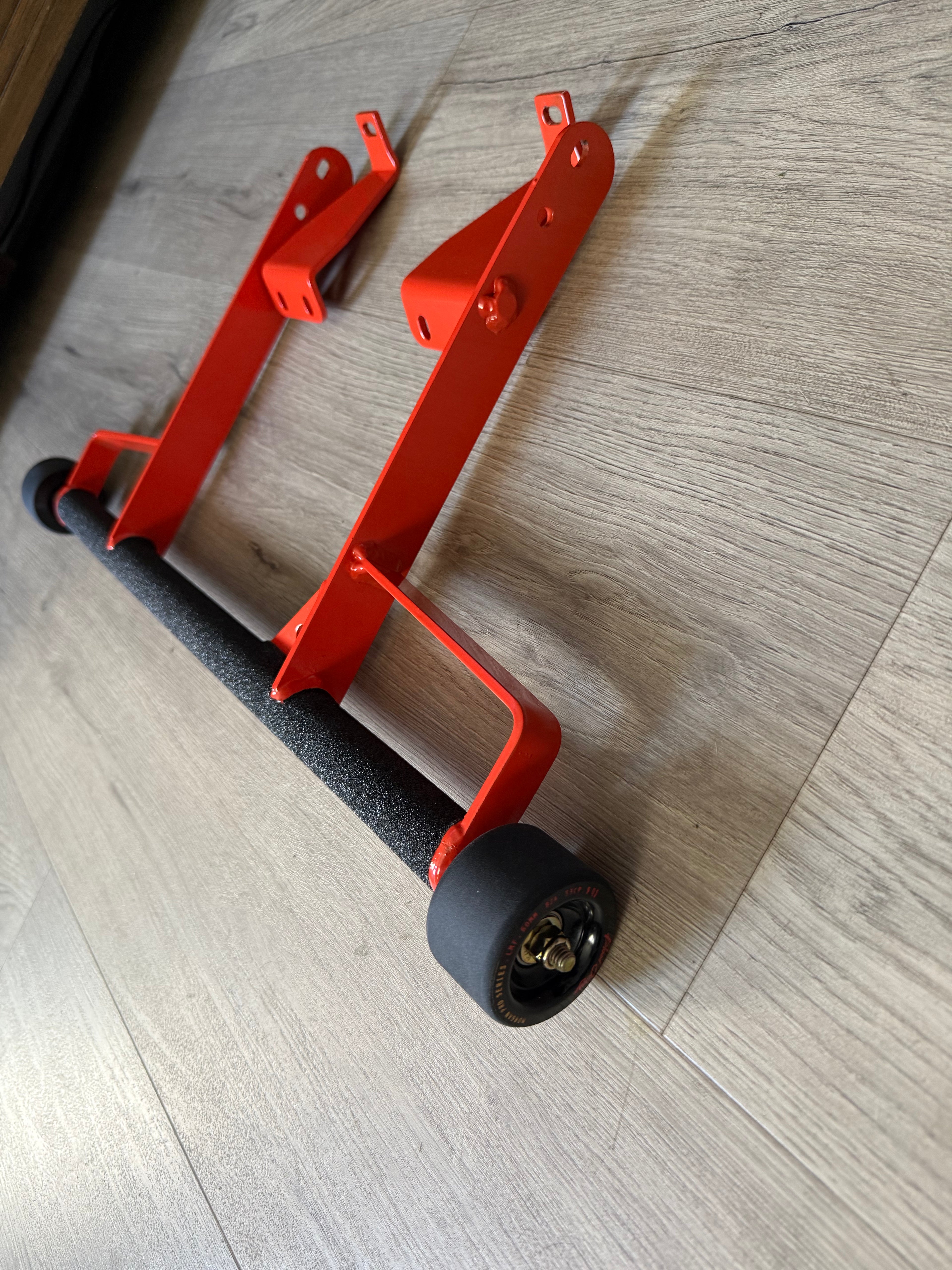 Orange Raptor 700  grab bar with wheels